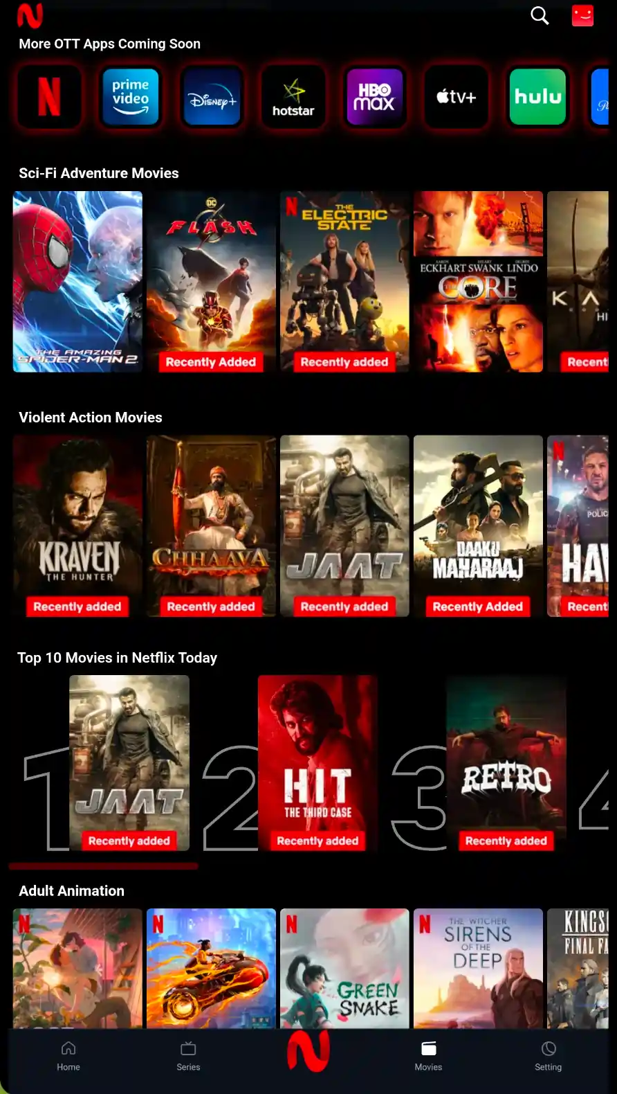 NetMirror All-in-One OTT Platform Hub